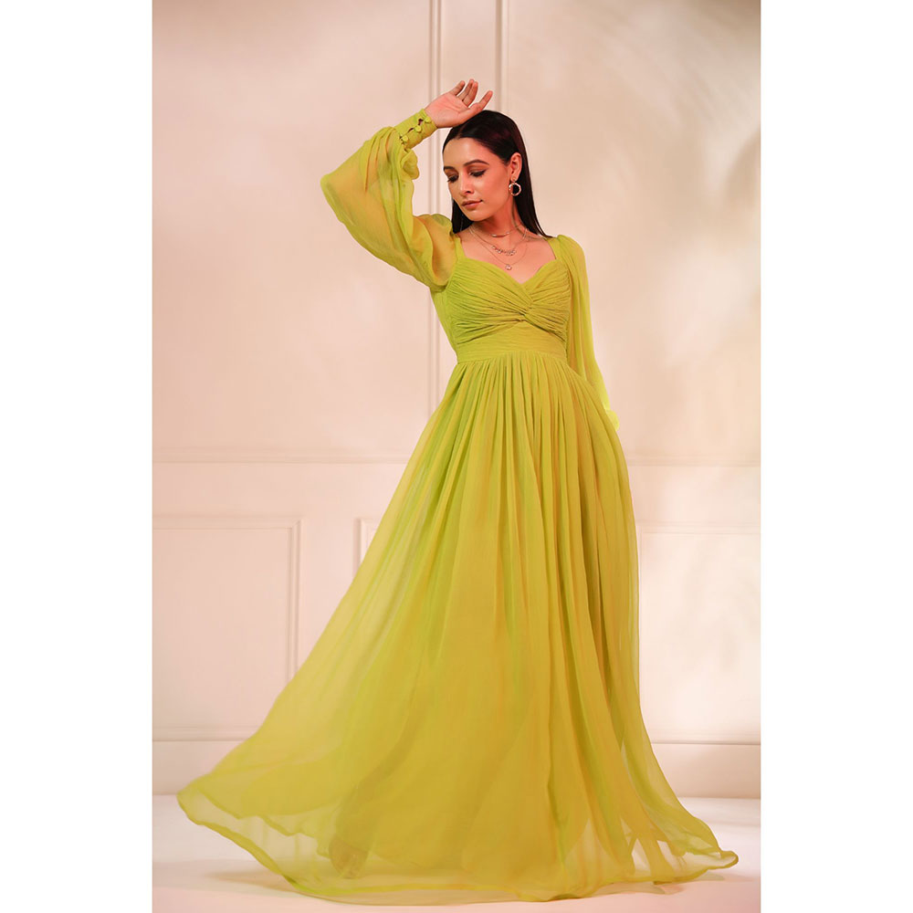 Baise Gaba Grace Neon Green Dress