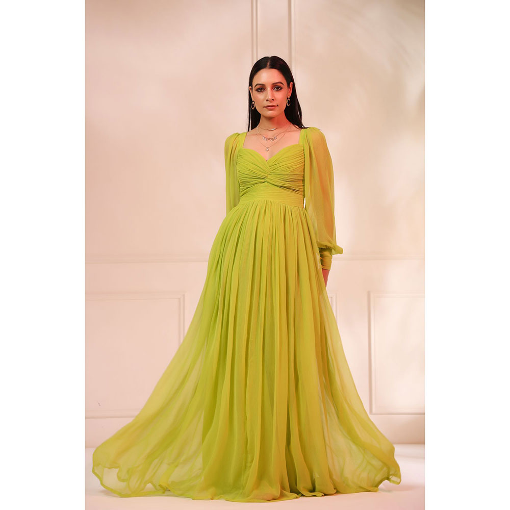 Baise Gaba Grace Neon Green Dress