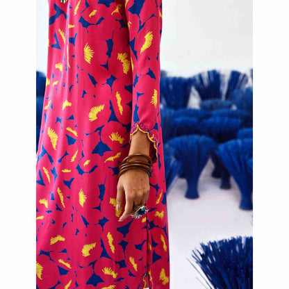 Baise Gaba Patal Pink Kurta