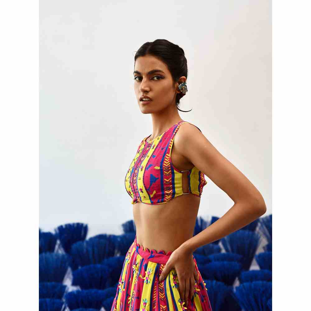 Baise Gaba Leia Multi-Color with Stitched Blouse