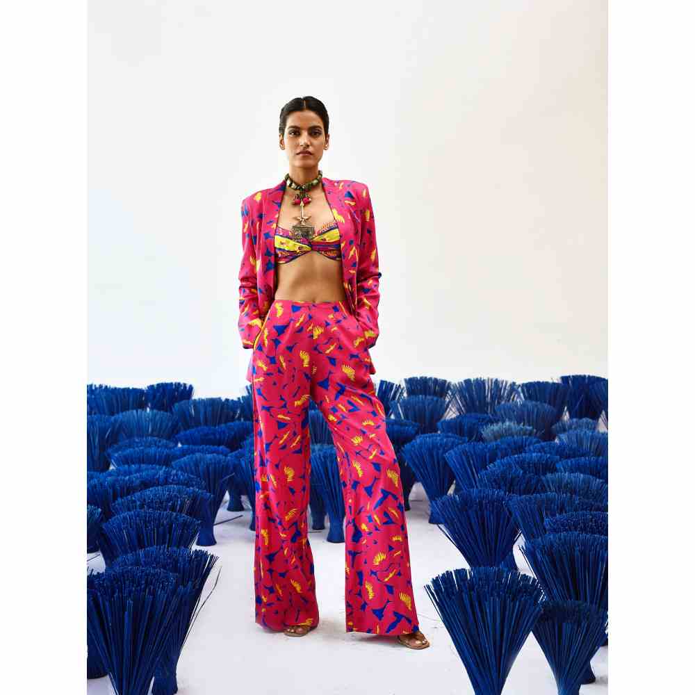 Baise Gaba Full Sleeve Palash Coat with Chelsea Collar