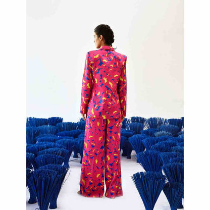 Baise Gaba Full Sleeve Palash Coat with Chelsea Collar