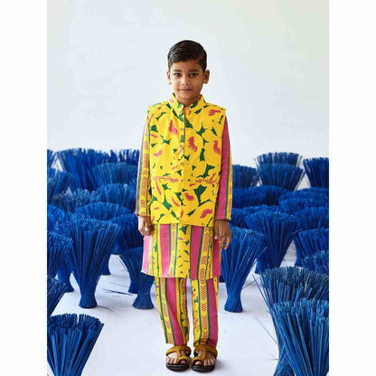 Baise Gaba Kasht Bandi Kurta (Set of 3)