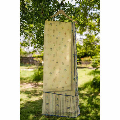 Baise Gaba Dylan Dupatta - Yellow