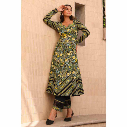 Baise Gaba Mirage Anarkali - Black (Set of 3)