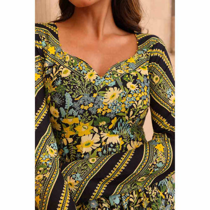 Baise Gaba Mirage Anarkali - Black (Set of 3)