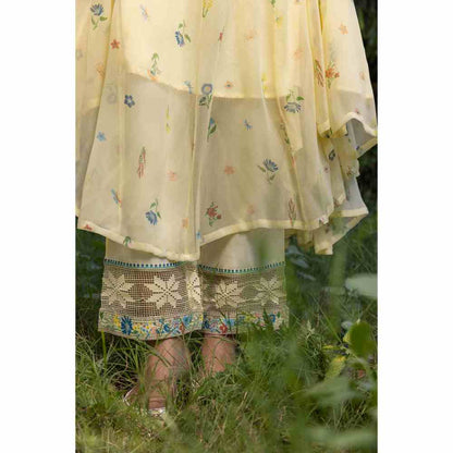 Baise Gaba Juniper Anarkali - Yellow (Set of 3)