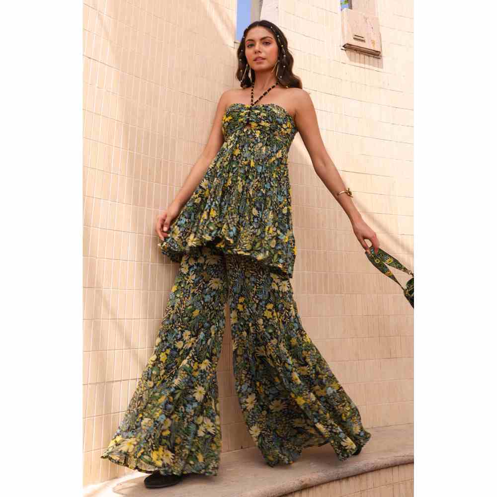 Baise Gaba Whimsy Gharara - Black (Set of 2)