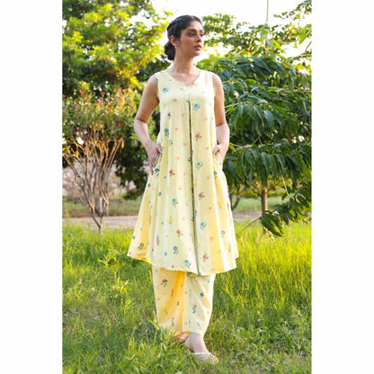 Baise Gaba Bliss Co-Ord - Yellow (Set of 2)