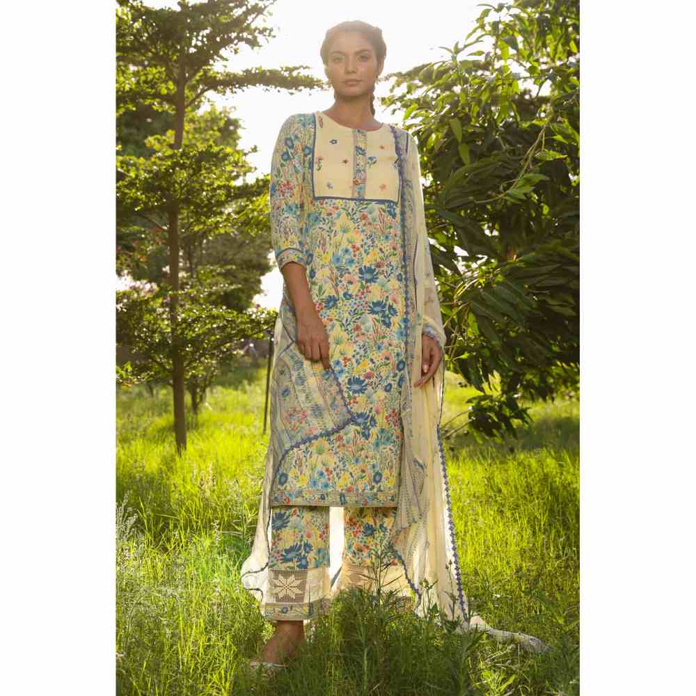 Baise Gaba Olivia Straight Kurta - Yellow