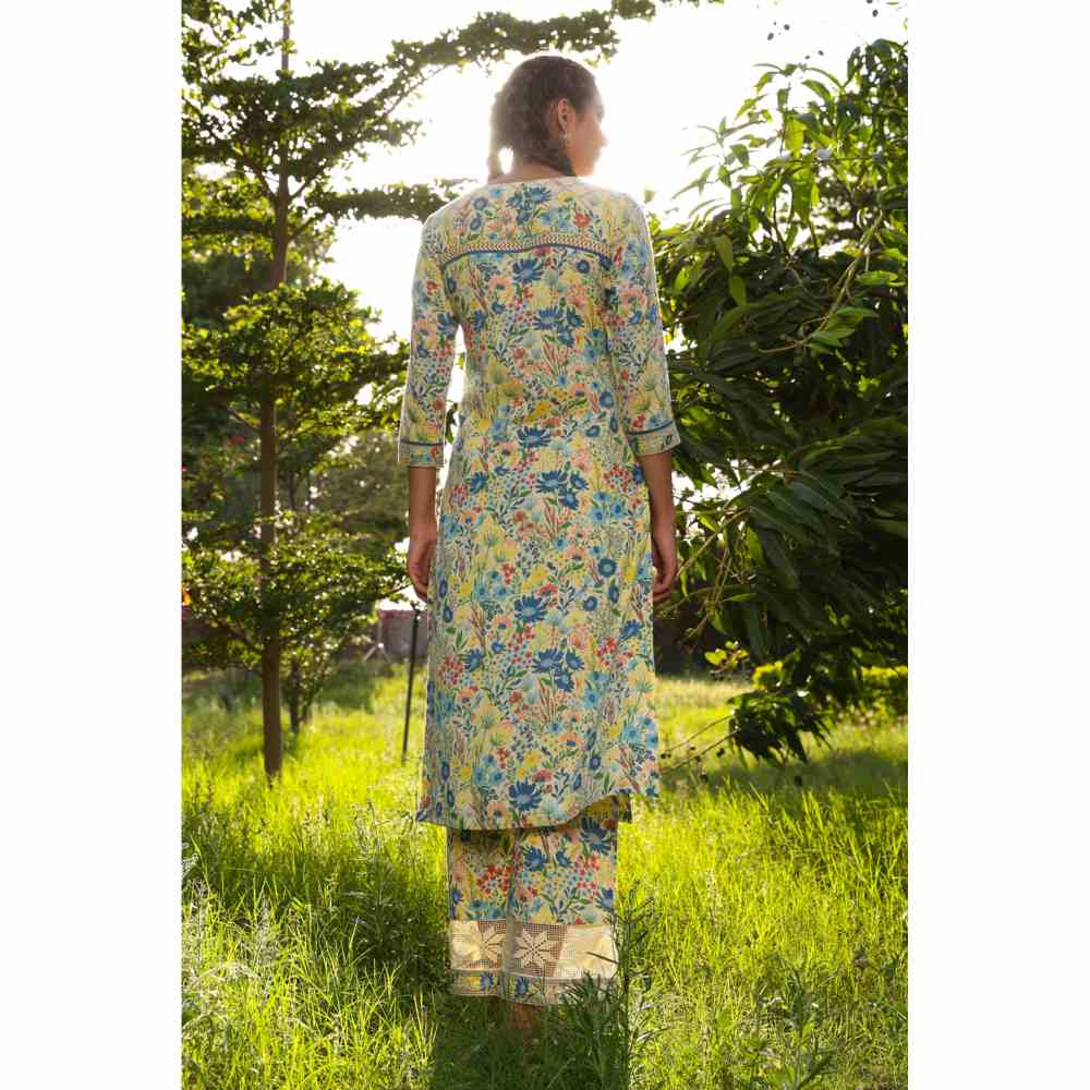 Baise Gaba Olivia Straight Kurta - Yellow