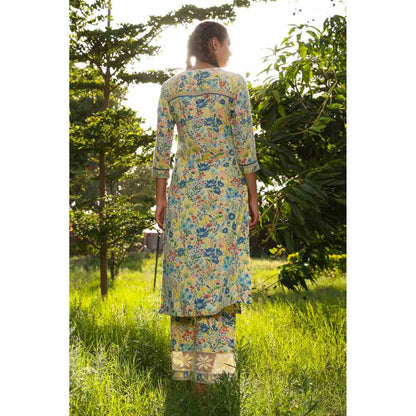 Baise Gaba Olivia Straight Kurta - Yellow