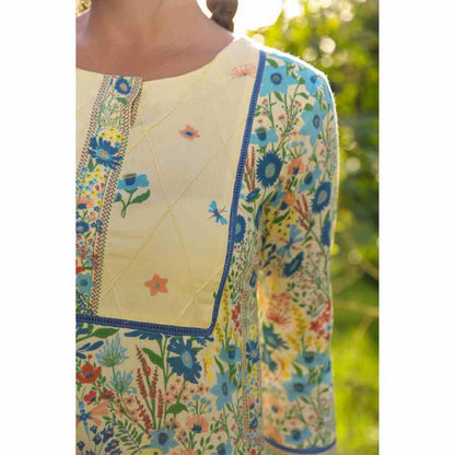 Baise Gaba Olivia Straight Kurta - Yellow