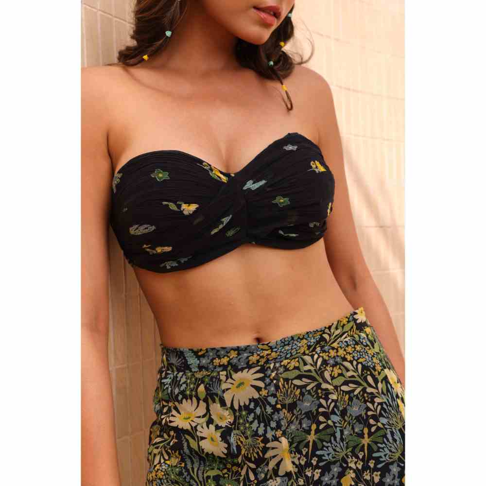 Baise Gaba Rio Bandeau Crop Top