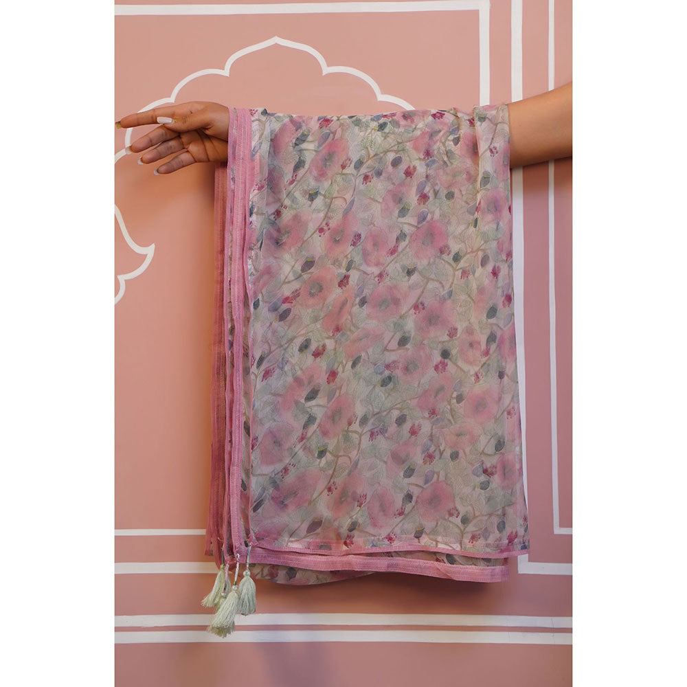 Baise Gaba Pink Maia Dupatta