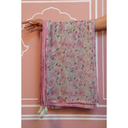 Baise Gaba Pink Maia Dupatta