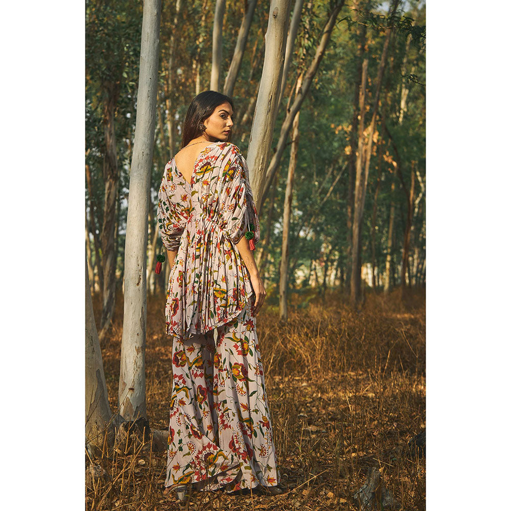 Baise Gaba Zinnia Top And Gharara (Set of 2)