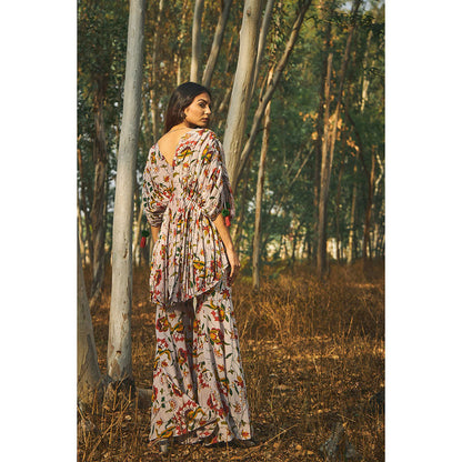 Baise Gaba Zinnia Top And Gharara (Set of 2)
