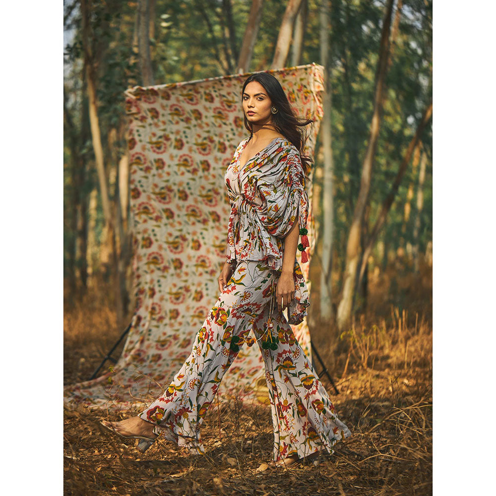 Baise Gaba Zinnia Top And Gharara (Set of 2)