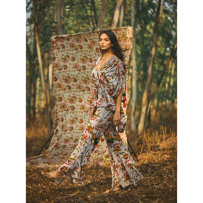Baise Gaba Zinnia Top And Gharara (Set of 2)