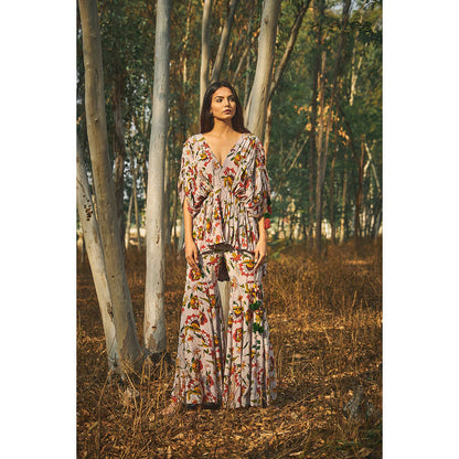 Baise Gaba Zinnia Top And Gharara (Set of 2)