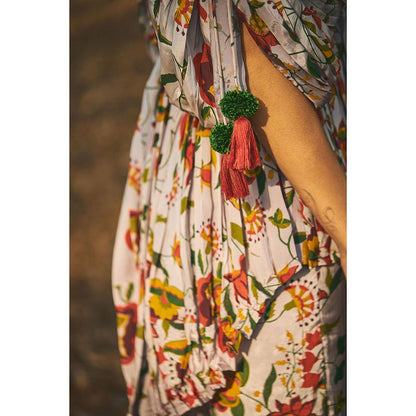 Baise Gaba Zinnia Top And Gharara (Set of 2)