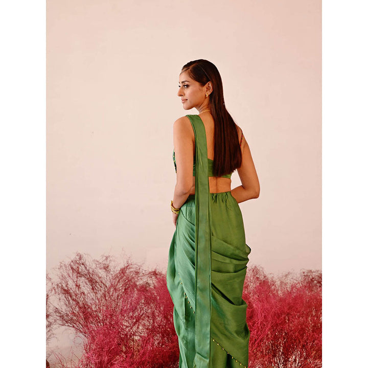 Baise Gaba Calista Dhoti Saree with Stitched Blouse