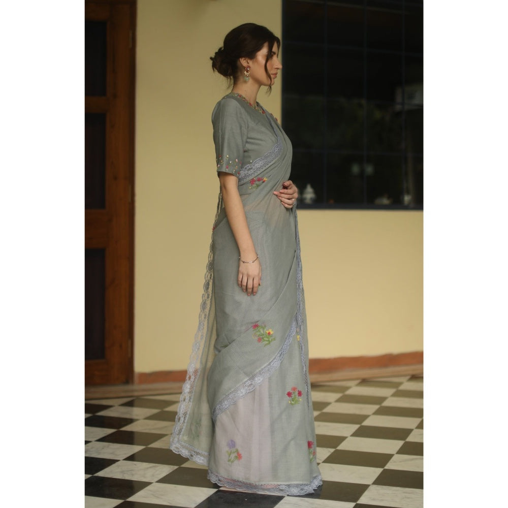 Begum Pret Alaia Signature Saree with Stitched Blouse