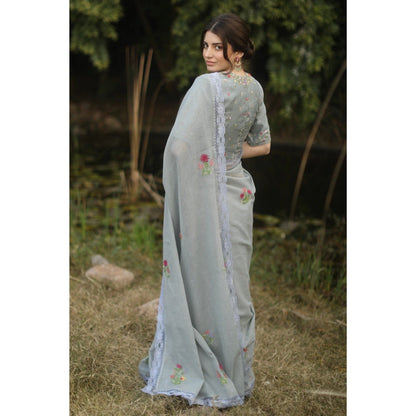 Begum Pret Alaia Signature Saree with Stitched Blouse