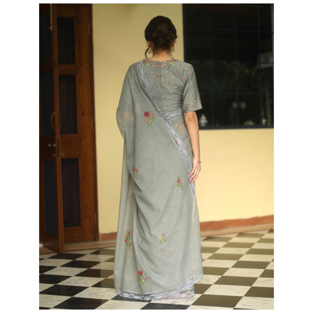 Begum Pret Alaia Signature Saree with Stitched Blouse