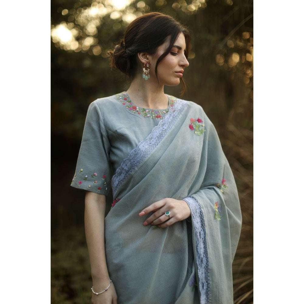 Begum Pret Alaia Signature Saree with Stitched Blouse