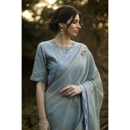 Begum Pret Alaia Signature Saree with Stitched Blouse