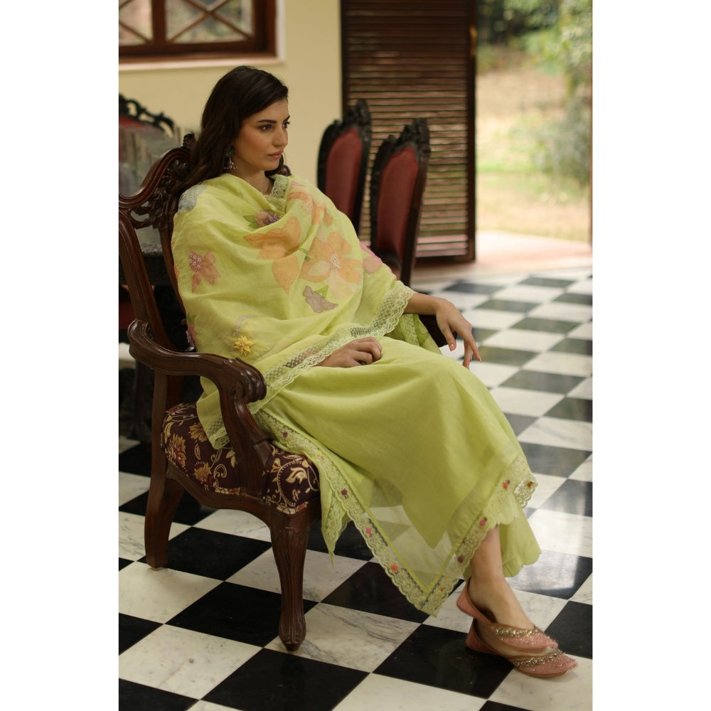 Begum Pret Fiza Suit - Mint (Set of 4)