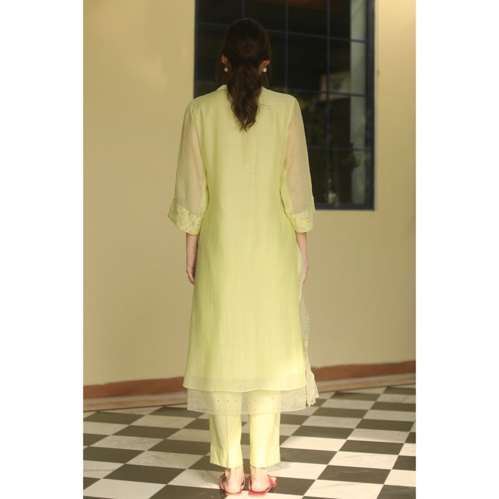Begum Pret Sweet Pea Kurta - Mint (Set of 3)