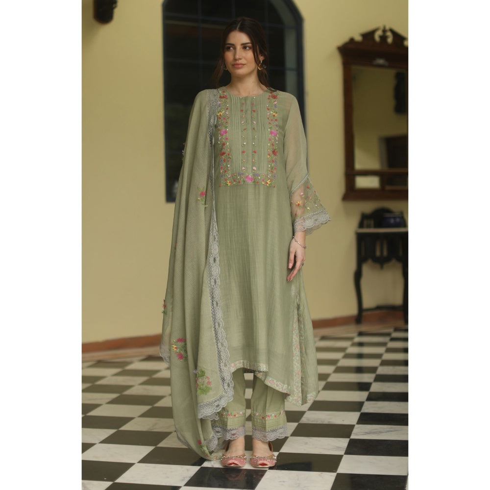 Begum Pret Iris Suit - Olive (Set of 4)