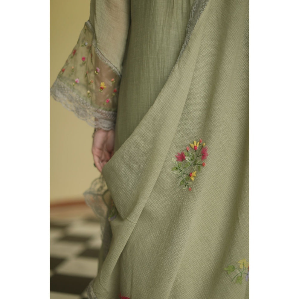 Begum Pret Iris Suit - Olive (Set of 4)