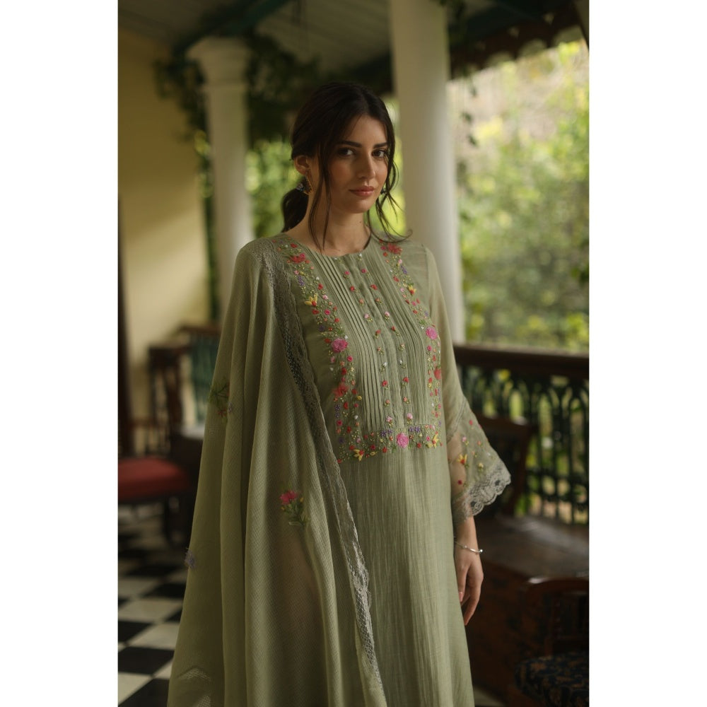 Begum Pret Iris Suit - Olive (Set of 4)