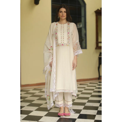 Begum Pret Iris Suit - Ivory (Set of 4)