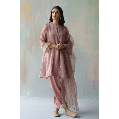 Begum Pret Gulab Plum Dupatta