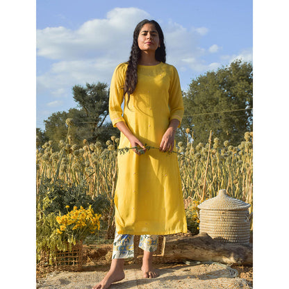 Baise Gaba Yellow Suit (Set Of 2)