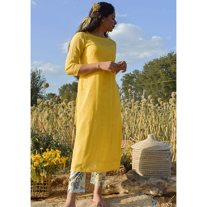 Baise Gaba Yellow Suit (Set Of 2)