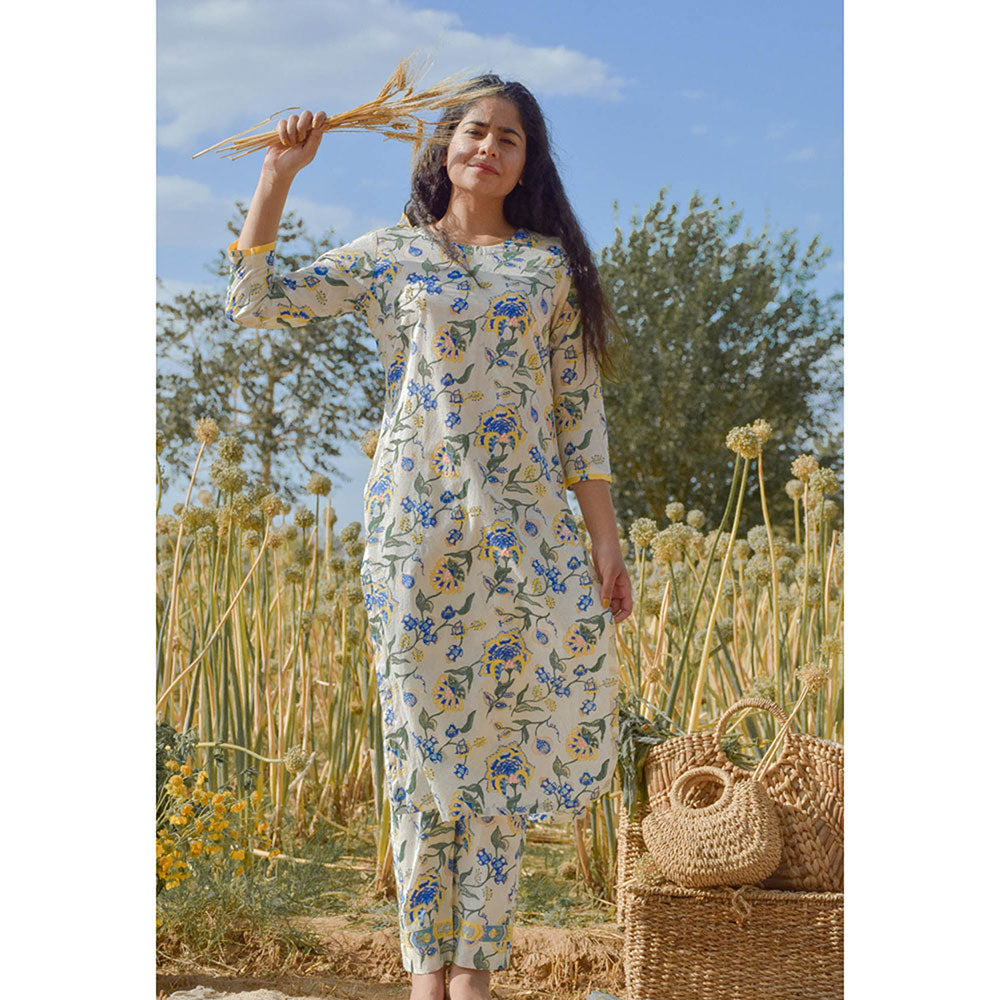 Baise Gaba Off White Iris Kurta