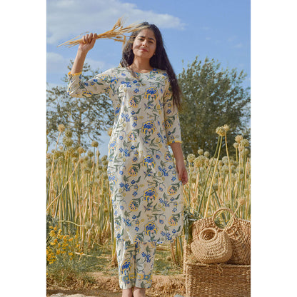 Baise Gaba Off White Iris Kurta