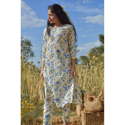 Baise Gaba Off White Iris Kurta