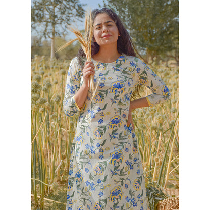Baise Gaba Off White Iris Kurta