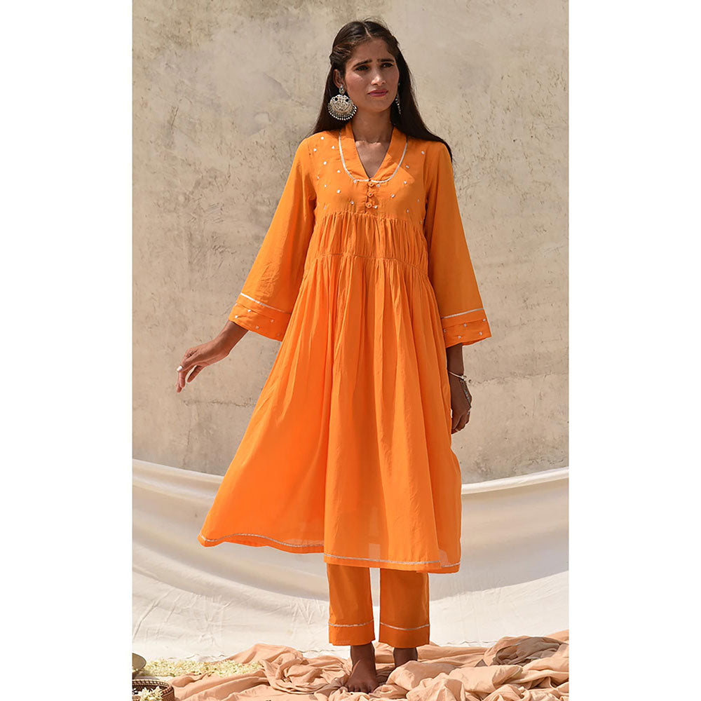 Baise Gaba Orange Parnika Ila (Set Of 2)