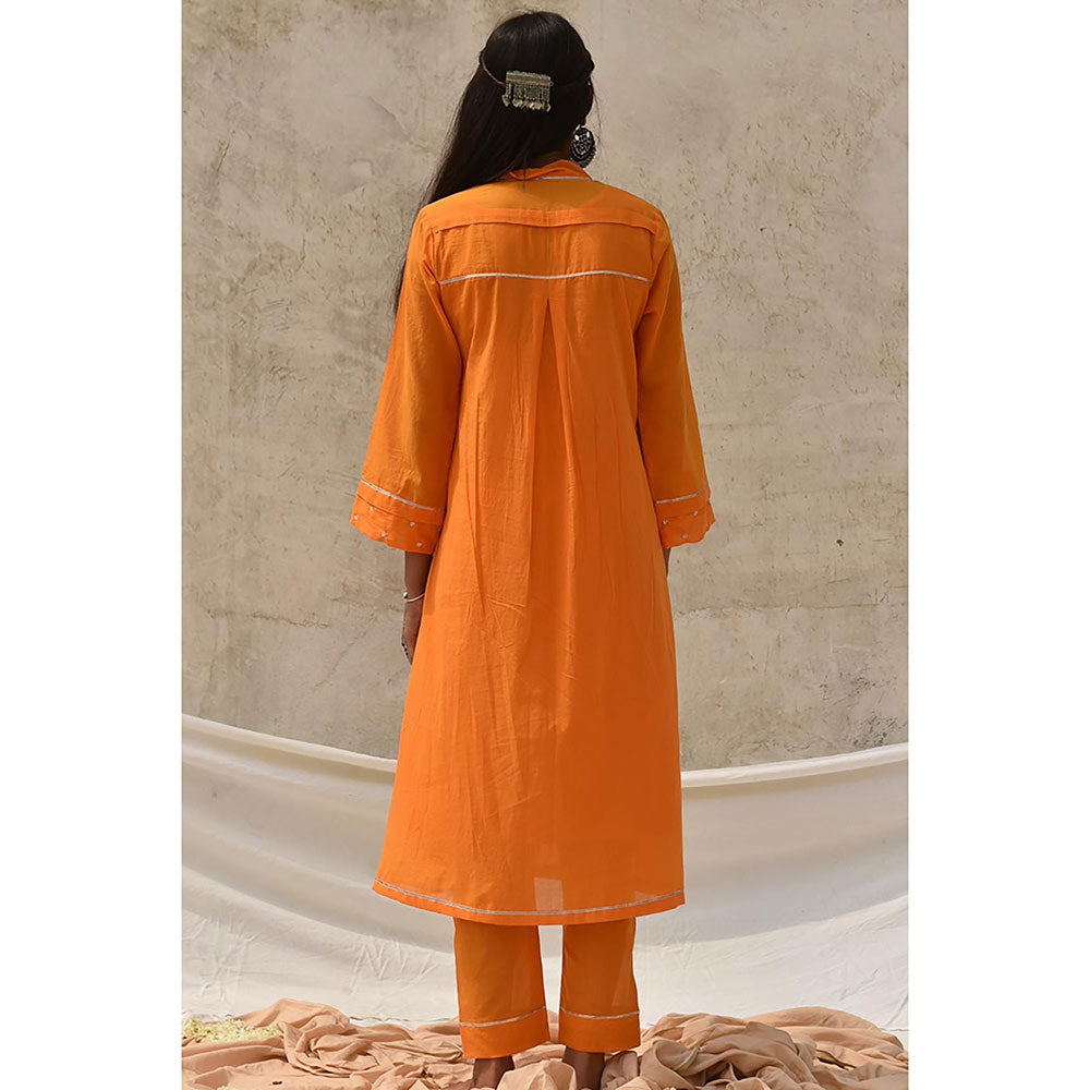 Baise Gaba Orange Parnika Ila (Set Of 2)