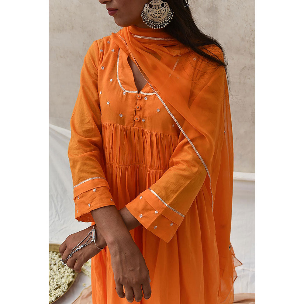 Baise Gaba Orange Parnika Ila (Set Of 2)