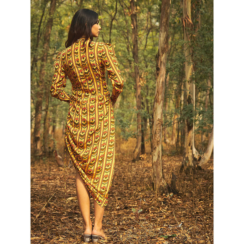 Baise Gaba Yellow Sidestring Dress
