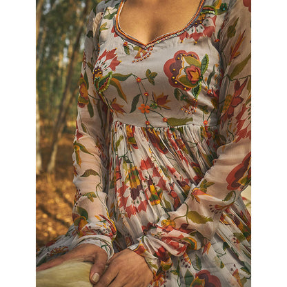 Baise Gaba Grey Rohira Kurta
